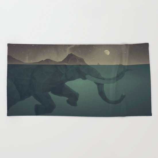 Elephant mountain Beach Towel