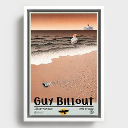Art By guy billout Framed Canvas