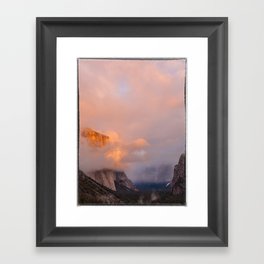 Glowing El Capitan Framed Art Print