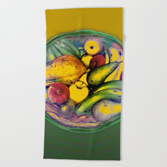 Fruits / Natural Food Beach Towel