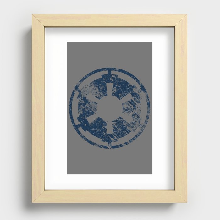 Galactic Empire (Blue) Recessed Framed Print