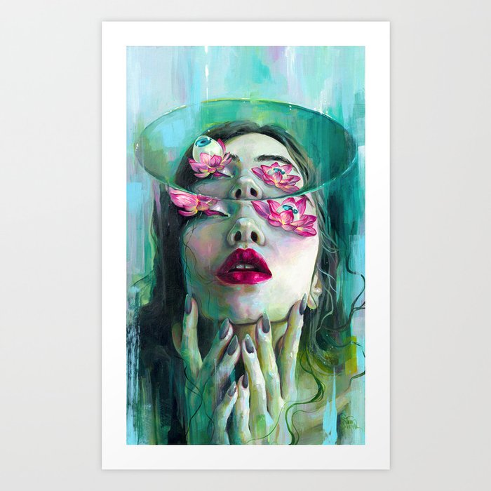Refraction of the Spotless Mind Art Print