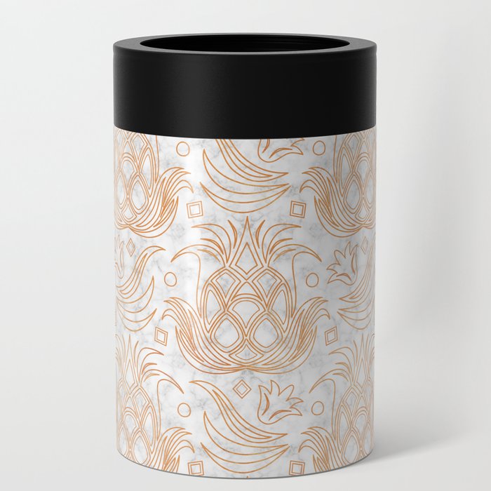 Pineapple Deco // Copper & Marble Can Cooler