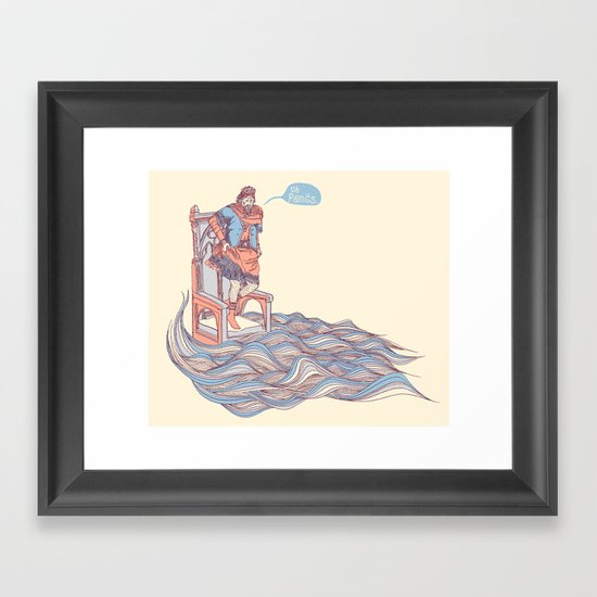 Canute. Framed Art Print