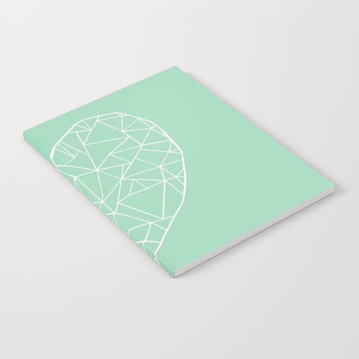 Abstract Heart Mint Notebook
