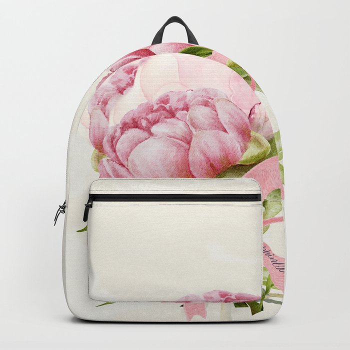 Peonies Bouquet Backpack