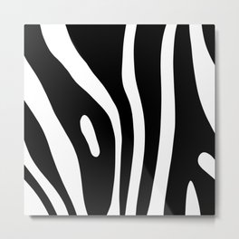 Zebra animal print minimal pattern Metal Print | Minimal, Graphicdesign, Modern, Zebra, Pattern, Animal, Animalprint, Azebrapattern, Zebraprint, Minimalist 