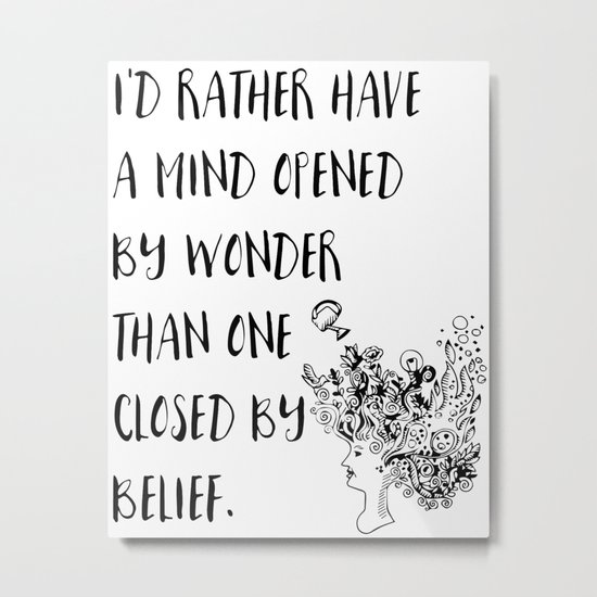 Open Mind Metal Print