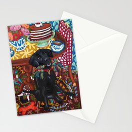 Black Lab named Izzy Stationery Cards