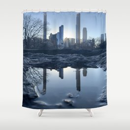 Towering Reflections  Shower Curtain