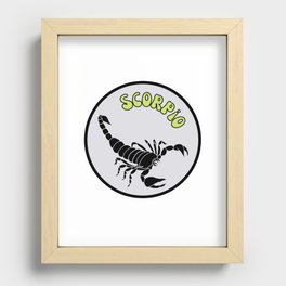 Scorpio Scorpion Zodiac Sign Astrology  Recessed Framed Print
