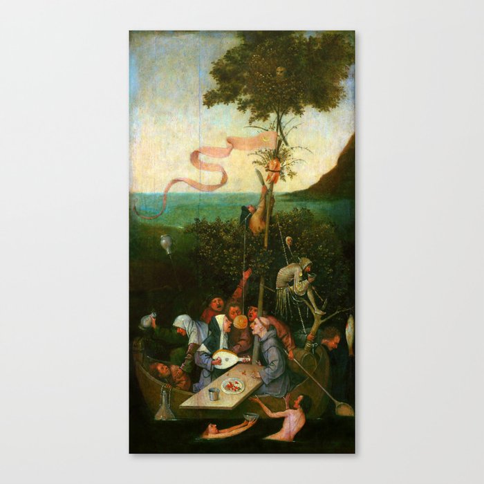 Hieronymus Bosch "The Ship of Fools" Canvas Print