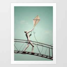 Kite Flyer Art Print