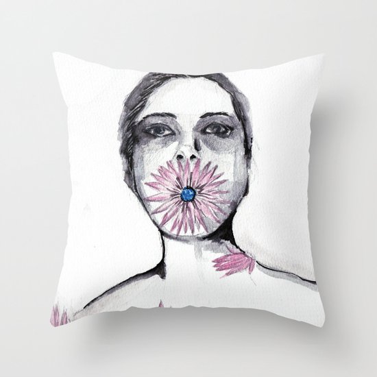 Flower Throw Pillow