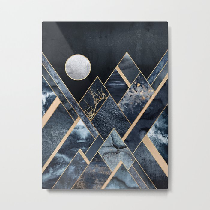 Stormy Mountains Metal Print