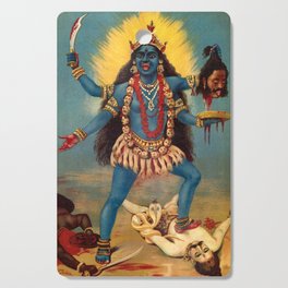 Goddess Kali by Raja Ravi Varma Cutting Board
