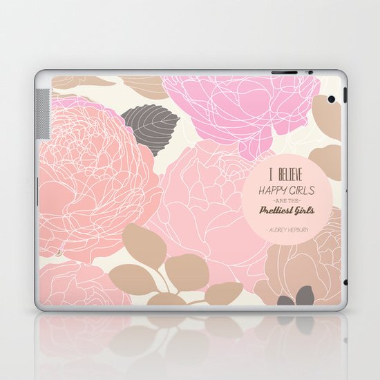 Pretty Girls Happy Girls Laptop & iPad Skin