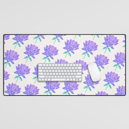 Sacred Lotus Blossom – Amethyst Turquoise Desk Mat