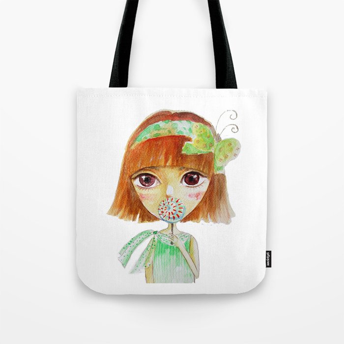 Green Girl  Tote Bag