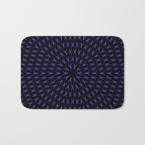 PCT2 Fractal in Brilliant Blue Bath Mat