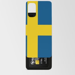 Sweden Flag Print Swedish Country Pride Patriotic Pattern Android Card Case