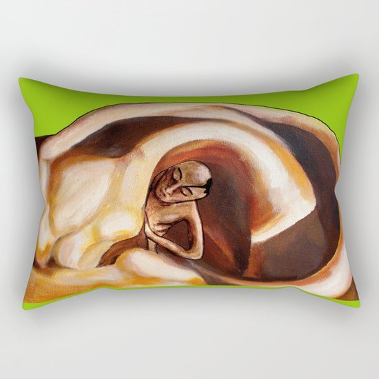 The abandonment of the blithering idiot Rectangular Pillow