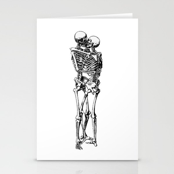 Kissing Skeleton Stationery Cards
