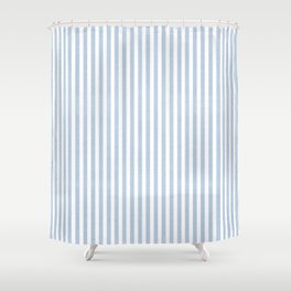 DENIM CHAMBRAY + WHITE . 501 VINTAGE STRIPE Shower Curtain