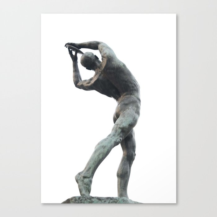 Olympic Discus Thrower Statue #2 #wall #art #society6 Canvas Print
