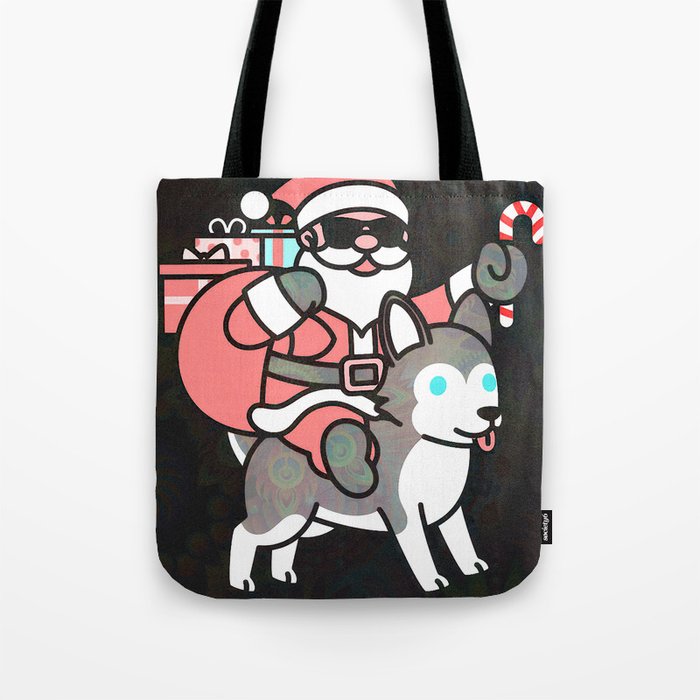 Husky.Santa.Claus.4883437 Tote Bag