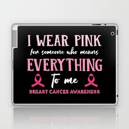 I Wear Pink Breast Cancer Awareness Laptop Skin