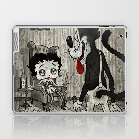 BETTY AND THE WOLF Laptop & iPad Skin