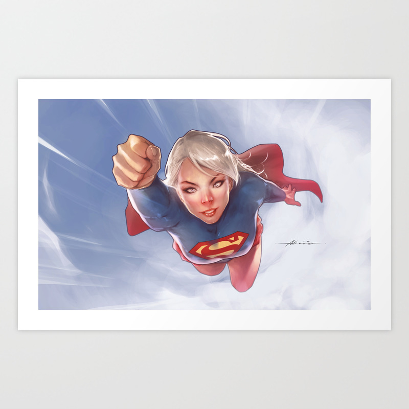 Supergirl Art Print By Abraaolucas Society6