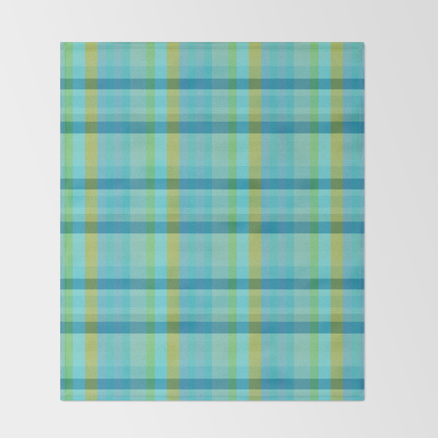 Blue Plaid Throw Blanket By Shirleytaylor Society6