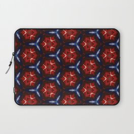 Modern, abstract geometric pattern in tamarillo, regent gray, milano red, cocoa brown, blue-gray, almond, Catalina blue Laptop Sleeve