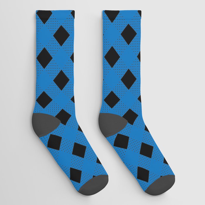 Blue Gingham - 31 Socks