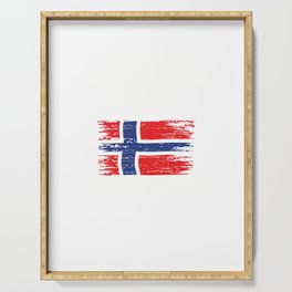 Rosendal 2022 - Angel Tour nach Norwegen mit Flagge Serving Tray