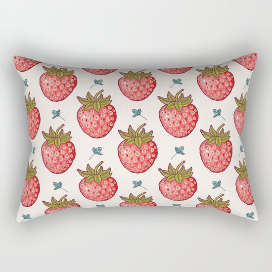 strawberry fields Rectangular Pillow