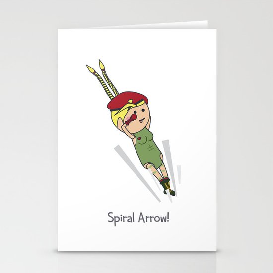 Spiral Arrow Stationery Cards