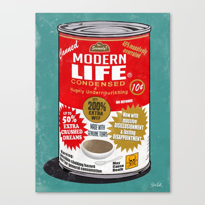 Canned Life Canvas Print