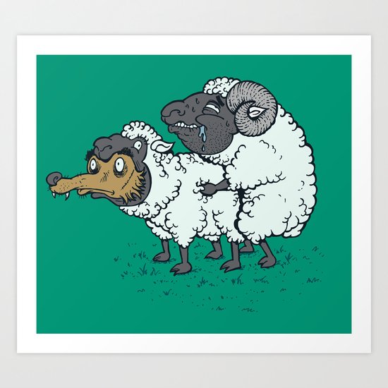 that awkward moment ... Art Print