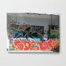 graffiti 0 Metal Print | Streetart, White, Colorful, Green, Digital, Color, Yellow, Photo, Red, Greek 