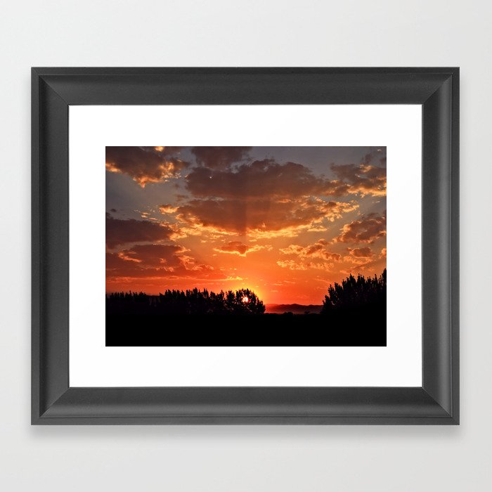 Idaho Sunset Framed Art Print