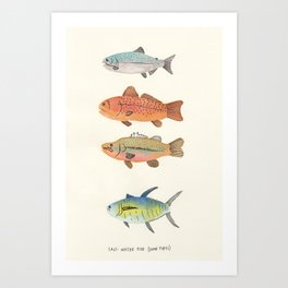 Salt-Water Fish Art Print