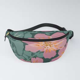 Orchid shadow green notes Fanny Pack | Flower, Boho, Leaves, Drawing, Plant, Illustration, Graphic, Shadow, Tropical, Branch 