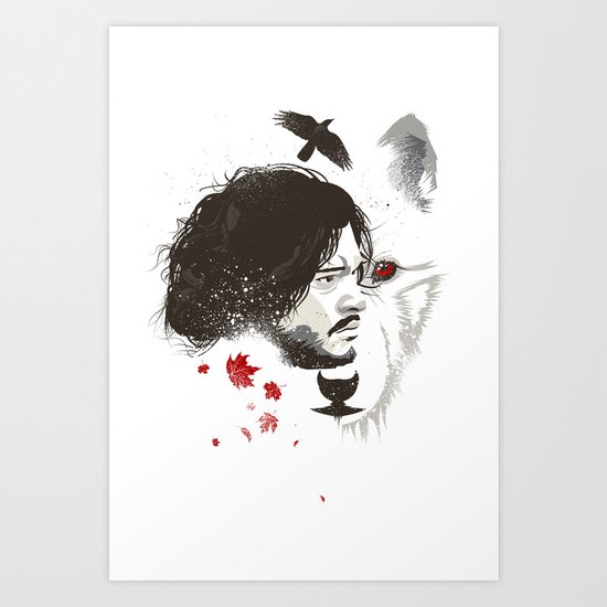 Snow Art Print