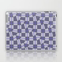 Warped Checkerboard Grid Illustration Laptop Skin