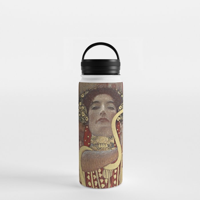 Hygieia (1907) by Gustav Klimt Water Bottle