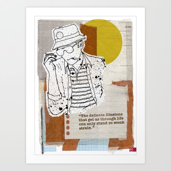 The Rum Diary…Hunter S Thompson Art Print