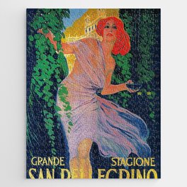 Thermal Water Italian Vintage Poster Jigsaw Puzzle